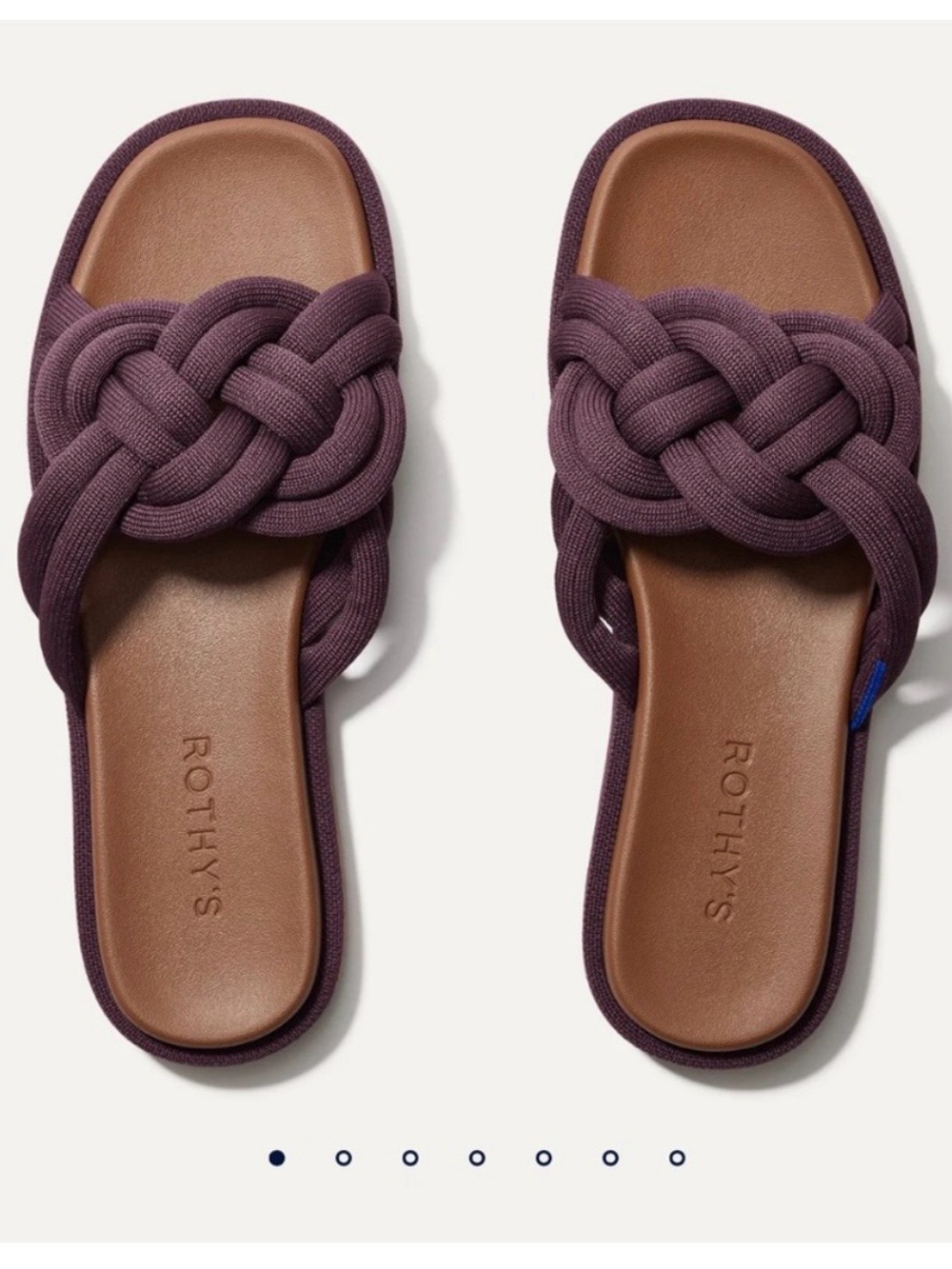 NWOB Rothys The Summer Sandal in blackberry